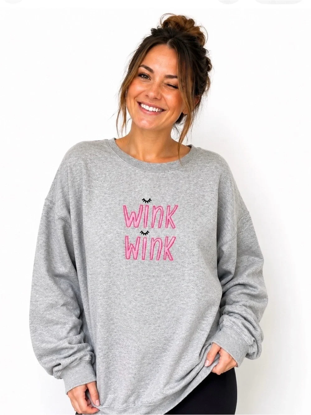 Kate Spade Gray Sweatshirt with Pink 